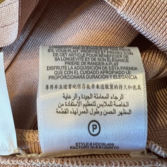 Herve Leger Lilith Bandage Dress in Roseblush - Picture 7 of 7